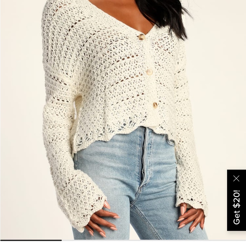 Lulu’s woven cardigan